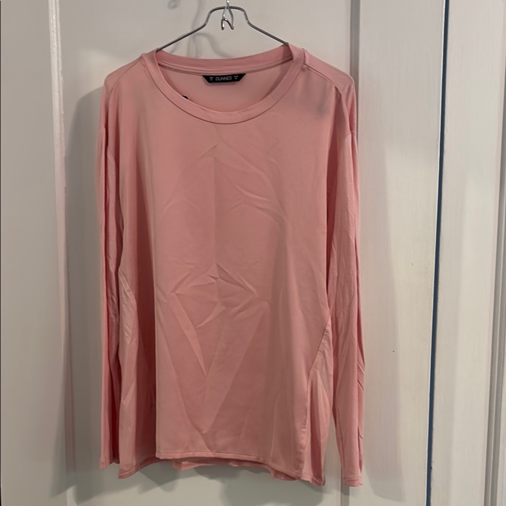 Pink loosely fitted Long Sleeve T-Shirt